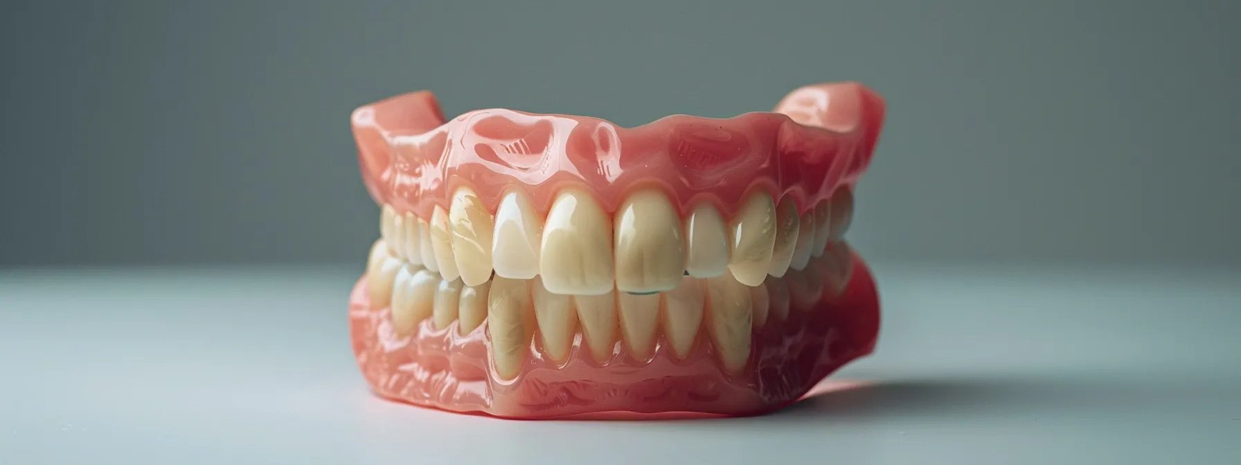 a radiant smile featuring natural-looking partial dentures, set against a softly lit background that emphasizes the harmonious blend of dental artistry and enhanced confidence.